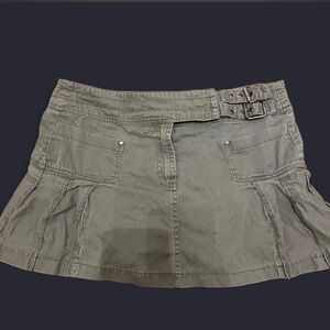 VINTAGE Y2k mcbling PINK Victoria's Secret Gray Mini Skirt